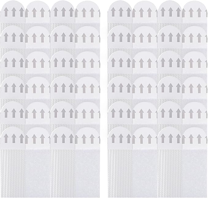 24 Pairs Picture Hanging Strips Heavy Duty, Hanging Pictures Without Nails, Picture Hanger Damage Free, Sticky Picture Hangers for Walls Hanging Strips
