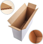 Hoikwo 12x9x4 Inches Medium White Shipping Boxes Set of 25, Sturdy Cardboard Boxes for Small Business for Packaging Mailing