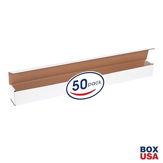Box USA BM2422 24"L x 2"W x 2"H, White (Pack of 50)