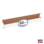 Box USA BM2422 24"L x 2"W x 2"H, White (Pack of 50)