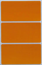 Royal Green Rectangular Name Tag Stickers Color-Coding Labels for Organizing, Moving, and Storage Boxes 4" x 2" Stickers to Write On Name Tags for Events & Parties, 45-Pack (Orange)