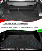 Edge/MKX Cargo Mat - Compatible with 2007-2014 Ford Edge/2007-2015 Lincoln MKX，All-Weather 3D Custom-Fit Waterproof Non-Slip Durable Odorless TPO High-Raised Lip Trunk Tray Floor Mat