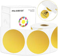 3 X 3 Inch Round Thermal Labels Circle Color Coding Labels Printable Waterproof 500PCS Round Stickers Adhesive Writable for Office, Home, Garage, DIY Sticker, Name Tag,Gold