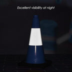 Fluorescent Orange/Green PVC Traffic Cones, Heavy Black Base Parking Lot Cone Structurally Stable Weatherproof Road Construction Safety Cones (8, Blue, 18" Medium)