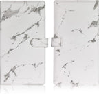 TOURSUIT Car Registration and Insurance Card Holder, Vehicle License Document Glove Box Compartment Organizer, Interior Car Accessories for Women Men Teens (Marble Grey)