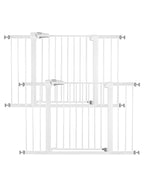 Babelio Baby Gate, 29-48 Inch Auto Close Pet Gate PressGuard P7, Easy Install Pressure-Mounted Safety Gate, Extra Wide Pet Gate for Stairs and Doorways, 2 Pack White