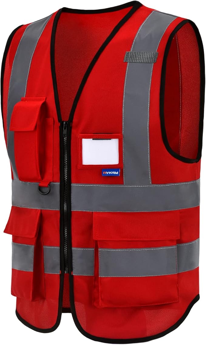 red security vest