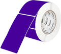 Perco Purple 3x5 Inch Perforated Sticker Labels — 150 Stickers/Roll — with Permanent Adhesive for Inventory Management, Color Coding, Moving Boxes, Retail, Organizing, Crafting & More — Made in USA