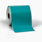 4" X 6" Direct Thermal Perforated Stickers Labels for Shipping Labels, Inventory, and Color Coding - Compatible with Zebra, Rollo, Godex and More (Teal, 6 Rolls)