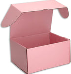 8x6x4 inches Small Shipping Boxes Set of 25 - Pink Mailer Corrugated Cardboard Boxes for Shipping Packaging Mailing Products