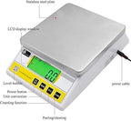 CGOLDENWALL 10kg x 0.1g Digital Precision Electronic Balance Laboratory Lab Scale Industrial Weighing and Counting Scale Table Top Scale g/ct/lb/oz/DWT/tl Multi-Units Switchable (10000g, 0.1g)