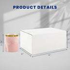 Golden State Art 9x6x4 Inches White Shipping Boxes 28 Pack, Corrugated Cardboard Box for Small Business Mailing Shipping and Storage