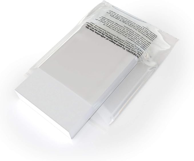 Poly Bags with Suffocation Warning 11x14 - Resealable - 200 Pack - Clear Poly Bags 11x14" - Packaging Bags - T-Shirt Bags - Retail Supply Co