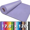 PerkHomy 17.8" x 1,440" (120') Light Purple Kraft Paper Roll for Craft Bulletin Board Paper Art Table Covering Crafting Gift Wrapping Bouquet Packing Parcel 80GSM (Light Purple, 17.8" x 120')