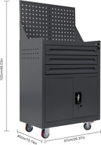 Rolling Tool Chest with Drawers Tool Storage Cabinet Auto Repair Tool Cart for Workshop Warehouse Garage