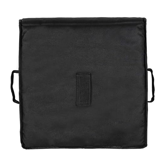 Insulated Food Delivery Bag Pizza Delivery Bags Professional Pizza Warmer Carrier Bags Moisture Free for 2-16" or 2-18" (Black, 20"X20"X6")
