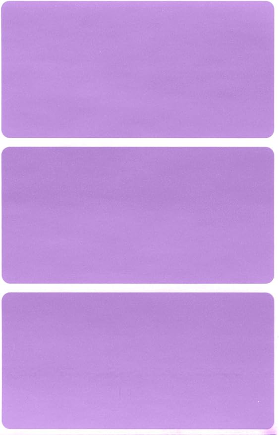 Royal Green Rectangular Stickers Color-Coding Labels for Organizing, Moving, and Storage Boxes 4" x 2" Stickers to Write On Name Tags, 150-Pack (Pastel Purple)