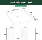 FXW Rollick Unleashed Dog Playpen for Indoor, Yard, RV Camping, 45 inch 48 Panels for Large Dogs, White│Patented