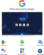 75 Inch 4K Smart Board - Google EDLA-Certified Interactive Whiteboard, Android 14, 50-Point Touch, Wireless Casting - Digital Whiteboard for Classrooms & Hybrid Offices (Board Only)