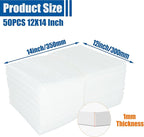 50PCS Cushion Foam Pouches, 12" X 14" Foam Wrap Bag, Foam Pouch for Packing, Moving,Storage and Shipping, Cushioning Moving Supplies for Extra Protecting Fragile Items