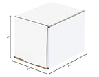 Box USA BM544 5"L x 4"W x 4"H, White (Pack of 50)