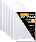 10ct Silver-Age Comic Book Toploaders - Crystal Clear Comic Book Top loaders, Premium PVC Comic Book Topload, Hard Plastic Comic Book Holders, Protection for Display, Storage, Collection