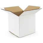 Golden State Art 4x4x4 Inches White Shipping Boxes 28 Pack, Corrugated Cardboard Box for Small Business Mailing Shipping and Storage