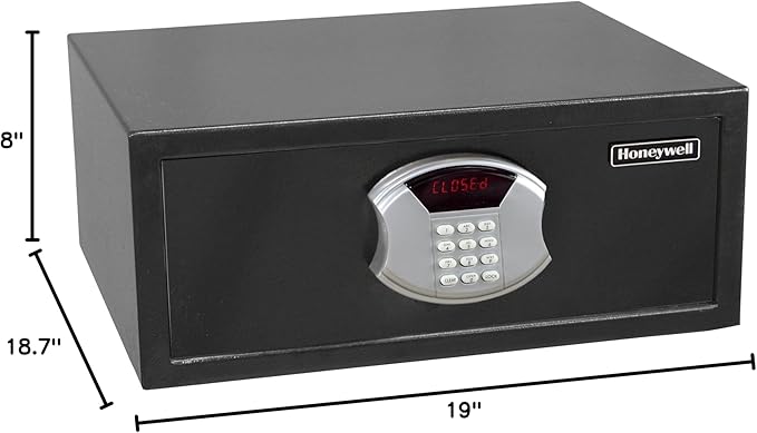 Honeywell 5805 PullOut Drawer, Security Safe with Digital Lock, Sliding Cabinet Drawer, 0.74Cubic', Steel, Black Finish