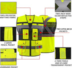 Safety Vest High Visibility Reflective Construction Vest for Men Women