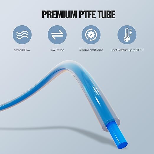 HANGLIFE PTFE Tube 2.5mm ID × 4mm OD | 16.4ft with Tubing Cutter | Compatible with Bambu Lab A1 Mini/A1/P1P/P1S/X1C/AMS/P1/X1 Series & Creality K1/K1 Max/Ender 3 V3 3D Printers - 1.75mm Filament