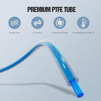 HANGLIFE PTFE Tube 2.5mm ID × 4mm OD | 16.4ft with Tubing Cutter | Compatible with Bambu Lab A1 Mini/A1/P1P/P1S/X1C/AMS/P1/X1 Series & Creality K1/K1 Max/Ender 3 V3 3D Printers - 1.75mm Filament