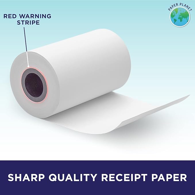 PaperPlanet Thermal Receipt Paper for Clover Flex | 30 Rolls | Compatible with Clover POS models C400 C401 C403 C405 C406