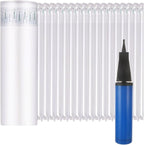 15.75 Inch x 164 Feet Bubble Cushioning Wrap Roll, Large Bubble Air Bubbles for Packaging Moving Shipping Delivering with Free Pump, Inflatable Air Column Bubble Bag Wine Bottle Protector