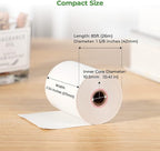 MUNBYN 2 1/4" X 85 ft Thermal Receipt Paper (50 Rolls) Cash Register Paper Rolls Fits for Most Credit Card Terminals, Verifone VX510 VX570 FD50 T4220, BPA Free