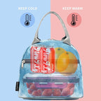 FlowFly Insulated Lunch Cooler Bag - Tote Bag Organizer for Women/Men, Tie Dye