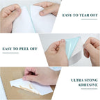 L LIKED 2500 PCS 4"x6" Thermal Shipping Labels, 250 Labels/Roll, White Perforated & Strong Adhesive Direct Thermal Labels, Compatible with Zebra, Rollo (10 Rolls)