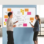 Giant Magnetic Whiteboard 72 x 36 Inch, Foldable Extra Large Dry Erase White Board with Pen Tray, Big Aluminum Frame Folding Message Presentation Board for Wall