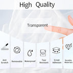 Transparent Thermal Labels Stickers 2x4 Inch, Self-Adhesive Clear Waterproof Thermals Stickers for Logo Design, Transparent Direct Thermal Labels- 200 Sheets
