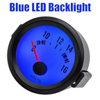 2" 52mm Voltage Gauge Digital Blue LED Voltmeter Meter 8-16V for Cars