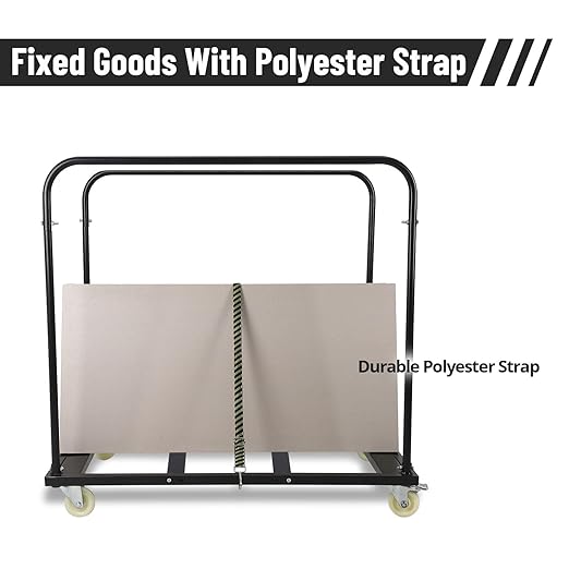 Folding Table Cart, 1800 LBS Heavy Duty Table Trolley with 5" Swivel Wheels, for Garage, Home, Warehouse, Party Event Hotel Furniture 10 Table Capacity