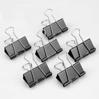 60 Pack Large Binder Clips 1.6 Inch Binder Paper Clip Big Paper Clamps for Office, School, Home