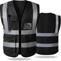 Tydon Guardian Reflective Safety Vest for Women Men High Visibility Security With Pocket Zipper Front Meet ANSI/ISEA Standard