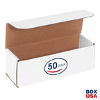 Box USA BM933 9"L x 3"W x 3"H, White (Pack of 50)