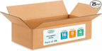 IDL Packaging - B-1684-25 Small Corrugated Shipping Boxes 16"L x 8”W x 4"H (Pack of 25) - Excellent Choice of Strong Packing Boxes for USPS, UPS, FedEx Shipping