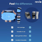 REVIX 20‘’ XXXL Knee Ice Pack Wrap Around Entire Knee, Extra Large Ice Pack for Leg Discomfort Reducing, Cold Compress Therapy, Reusable Ice Wraps for Back, Shoulder Relaxation, Post-Workout Recovery