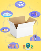 40-Pack-Small-Shipping-Boxes-8x6x4, Corrugated-Cardboard-Boxes-for-Packaging-Small-Business, White-Boxes-Mailers