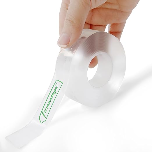 Clear Double Sided Tape(1 in x 10 ft) Mounting Tape,Strong Adhesive,Residue-Free for Hanging Pictures, Mounting Decor