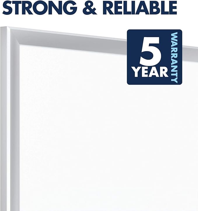 Quartet Magnetic Dry Erase White Board, 3' x 2 Whiteboard, Nano-Clean Surface Resists Ink Stains, Silver Aluminum Frame (SM533)