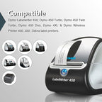 BETCKEY Colored Labels Compatible with Dymo 30346 (1/2" x 1-7/8") Library Barcode Labels, Compatible for Dymo LabelWriter Thermal 450, 4XL & Zebra Desktop Printers [6 Rolls, Yellow]