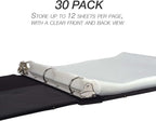Samsill Heavy Duty Sheet Protectors for 3 Ring Binders, 8.5 x 11 Clear Page Protectors, Plastic Sleeves & Report Covers, Acid Free Archival Safe Document Protectors
